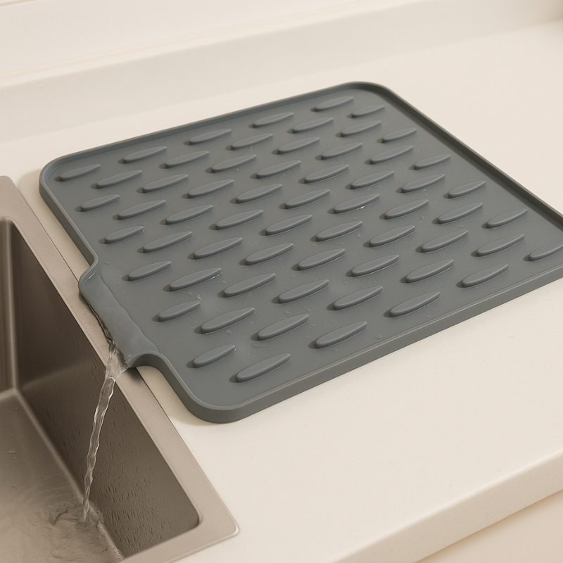 FlexiDry Siliconen-Droogmat – Hittebestendig, Antislip & Ruimtebesparend Ontwerp