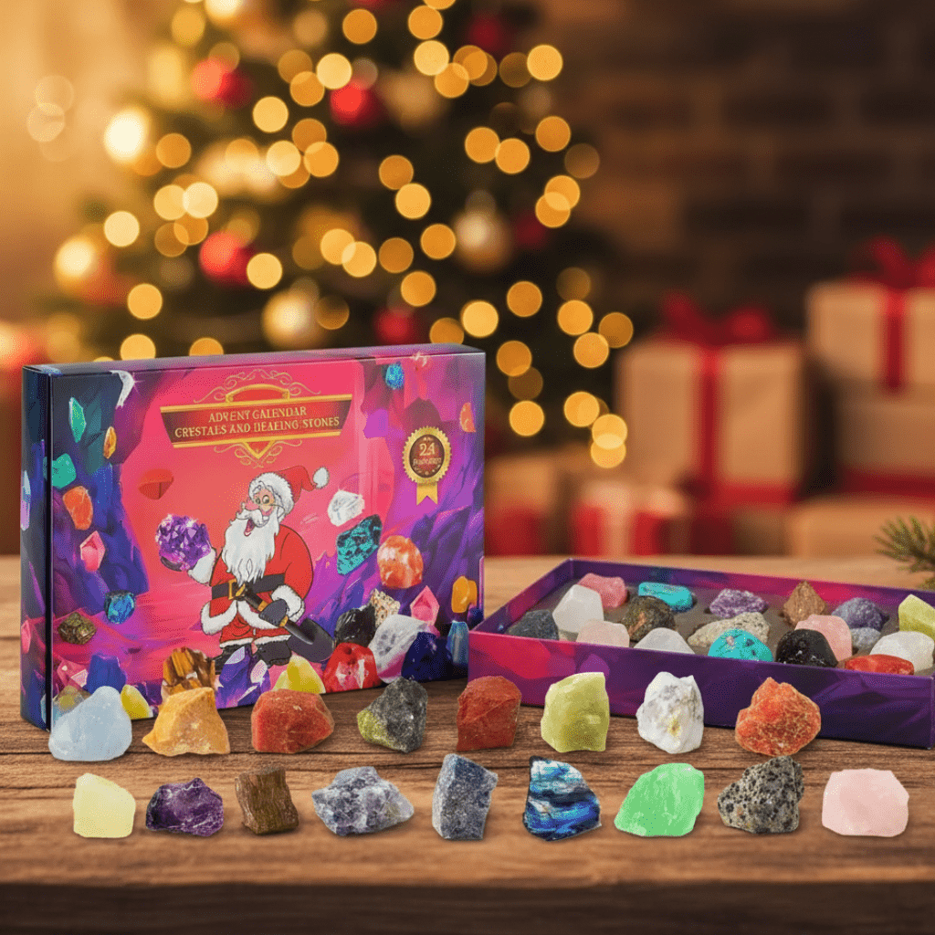 Edelstenen Adventskalender – 24 Echte Kristallen voor Kinderen