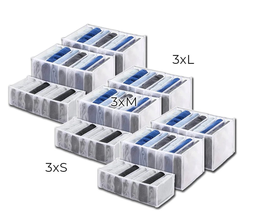 Opslagdoos kit om je lades te organiseren (x3)