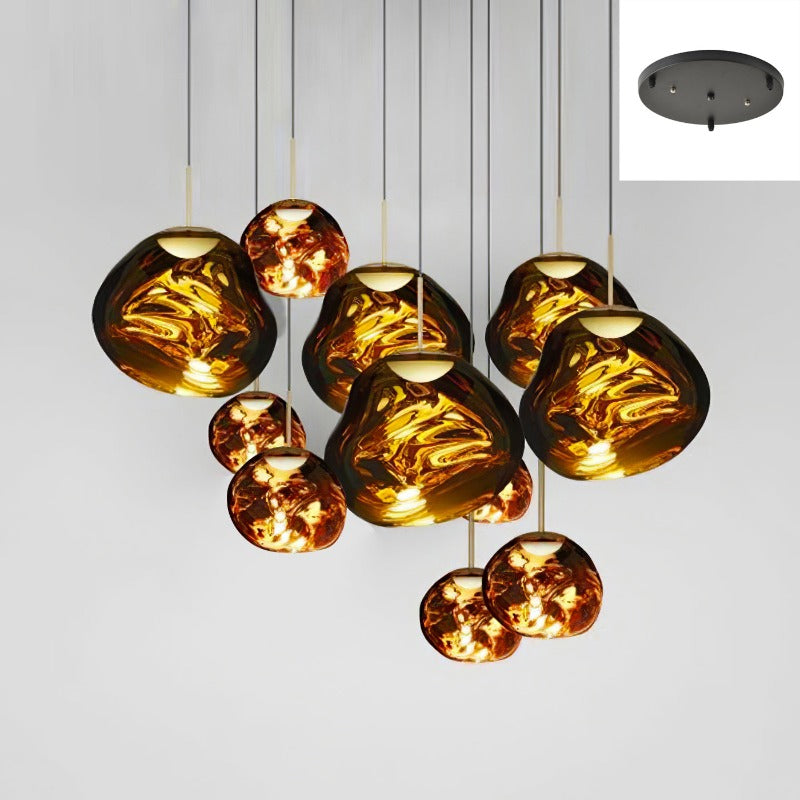 Meervlamige Hanglamp | Sculpturaal Melt Ontwerp