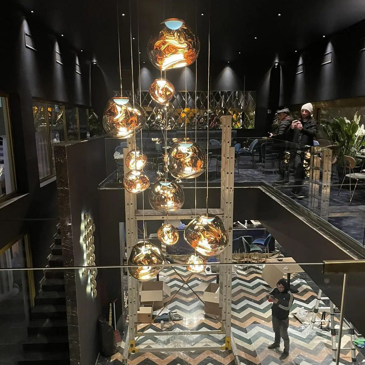 Meervlamige Hanglamp | Sculpturaal Melt Ontwerp