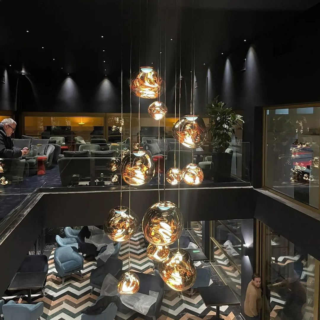 Meervlamige Hanglamp | Sculpturaal Melt Ontwerp