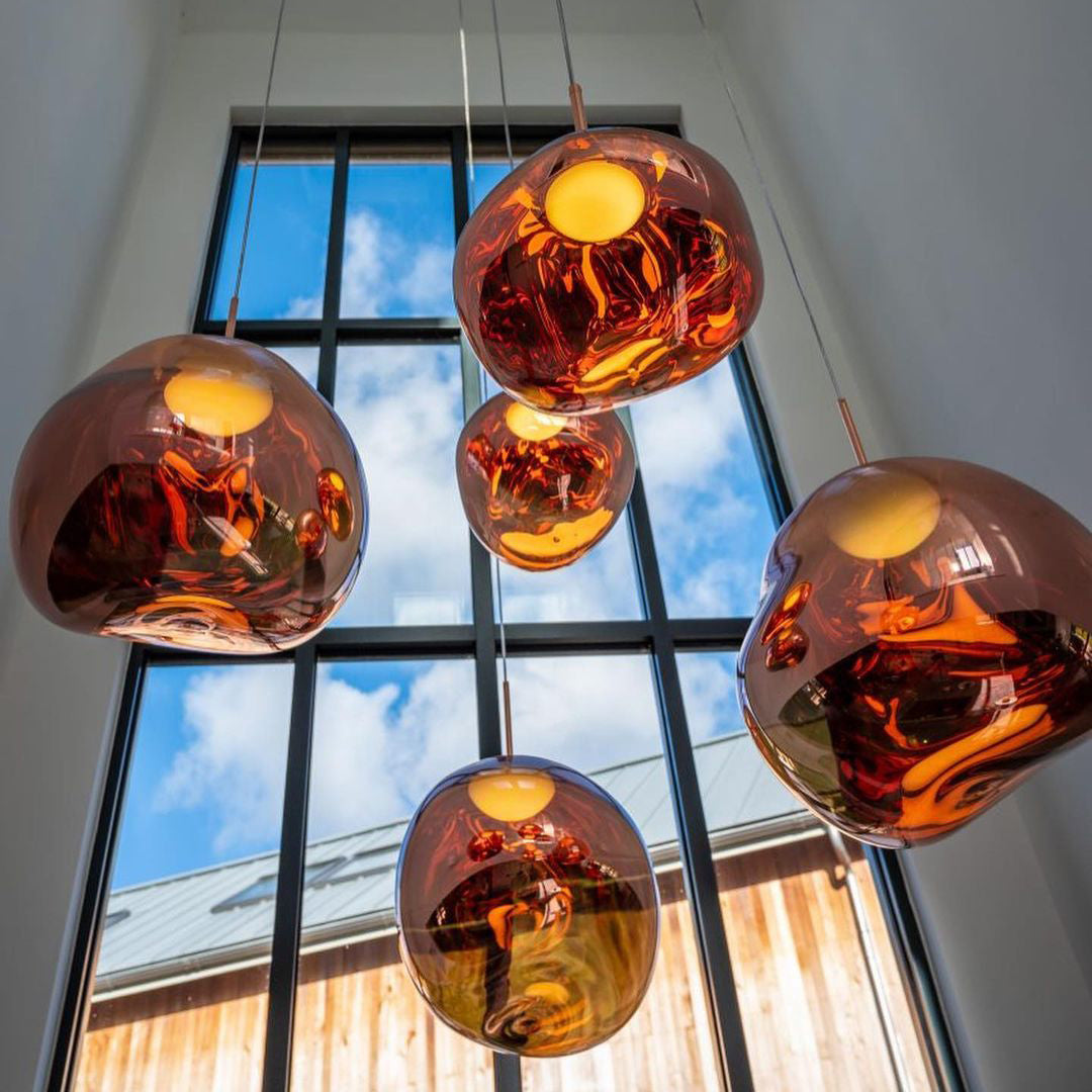 Meervlamige Hanglamp | Sculpturaal Melt Ontwerp