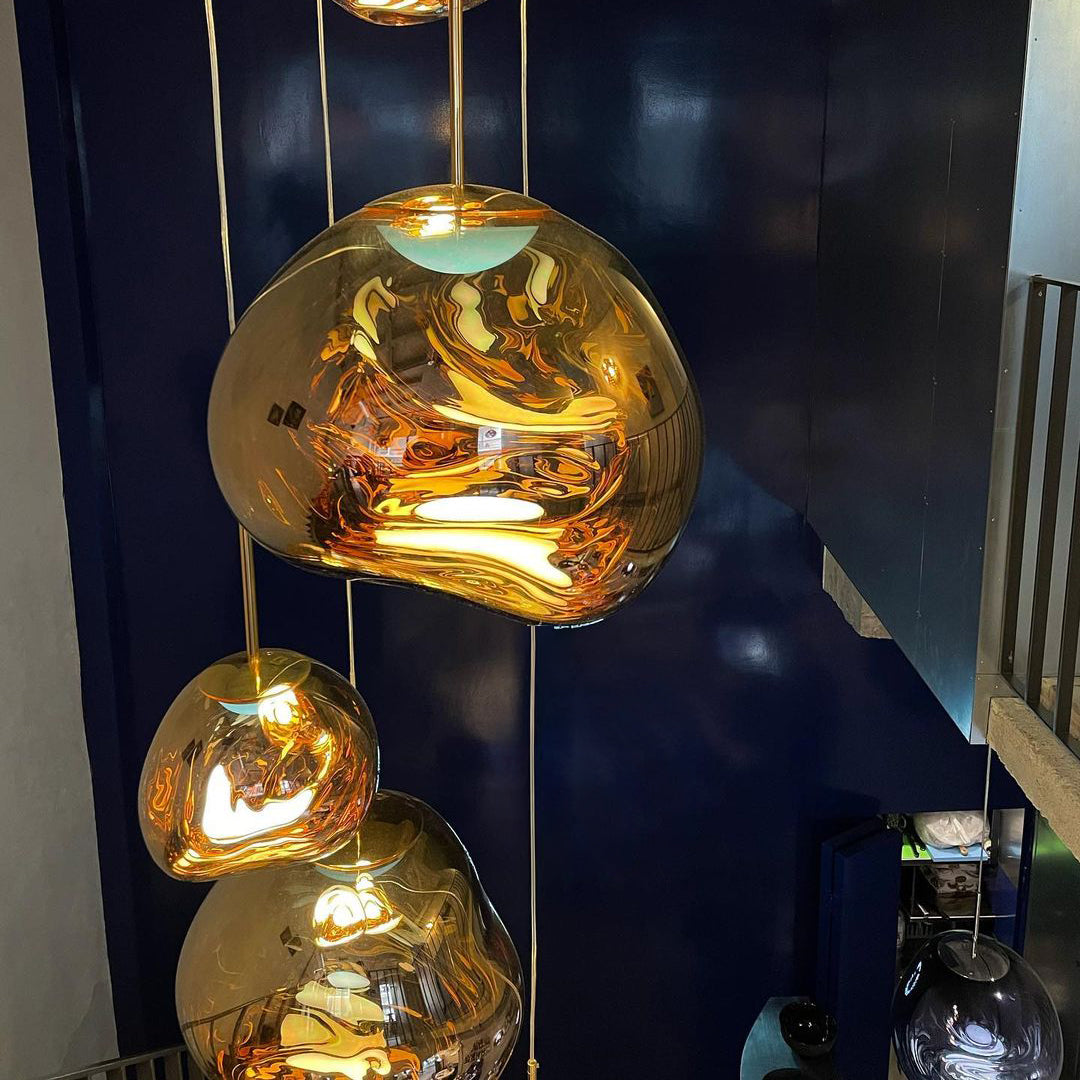 Meervlamige Hanglamp | Sculpturaal Melt Ontwerp