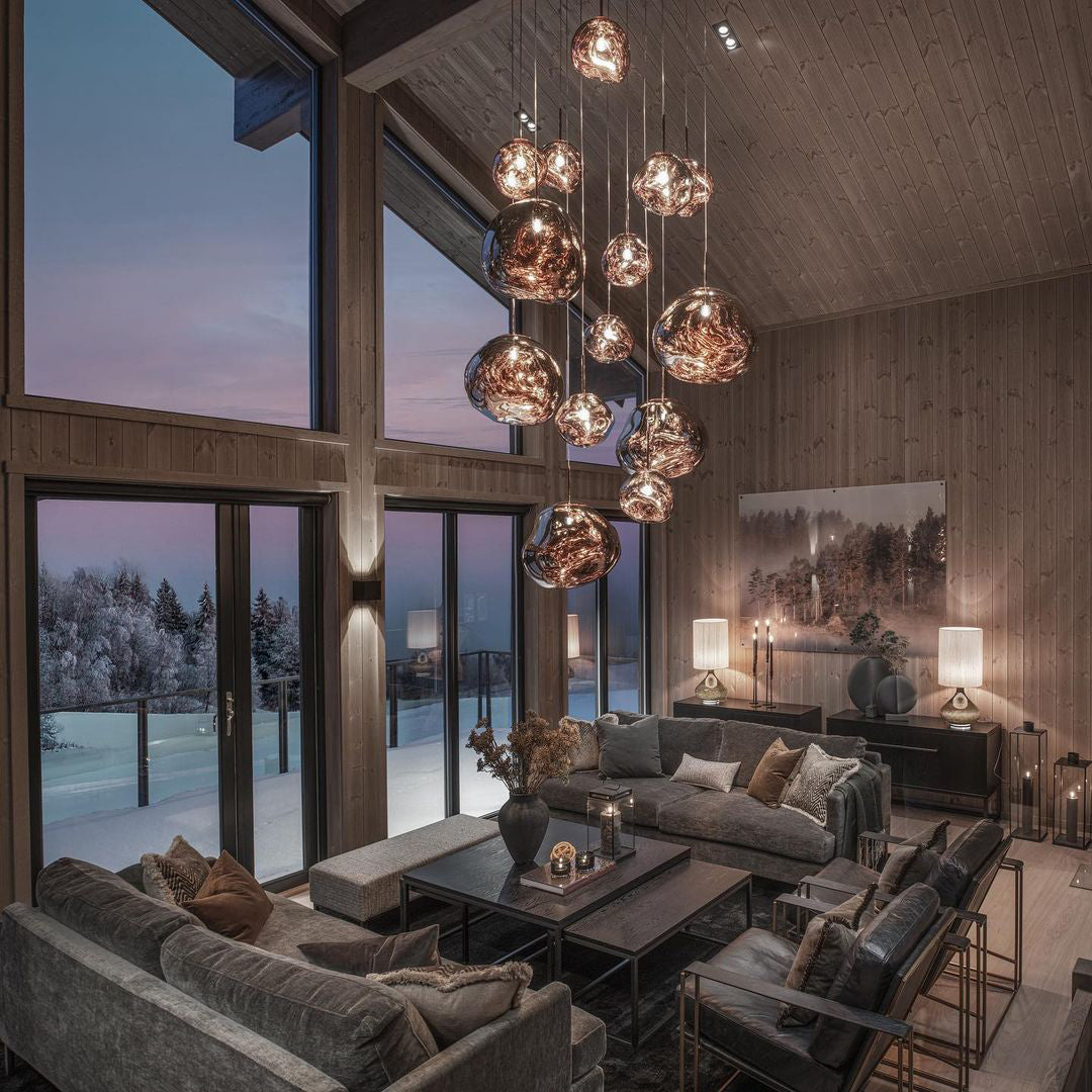 Meervlamige Hanglamp | Sculpturaal Melt Ontwerp