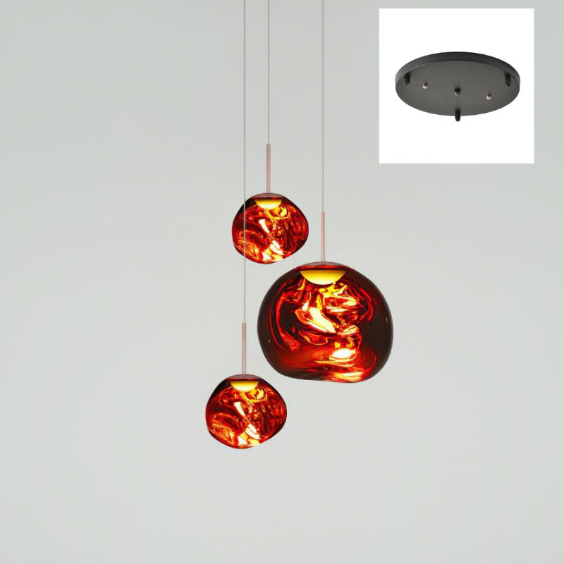 Meervlamige Hanglamp | Sculpturaal Melt Ontwerp