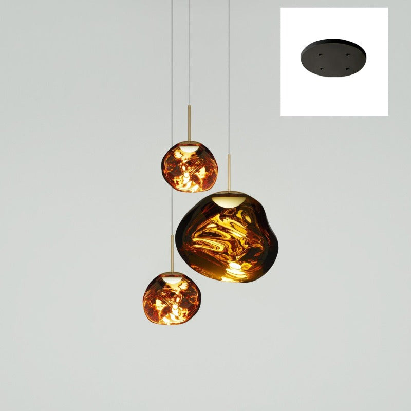 Meervlamige Hanglamp | Sculpturaal Melt Ontwerp