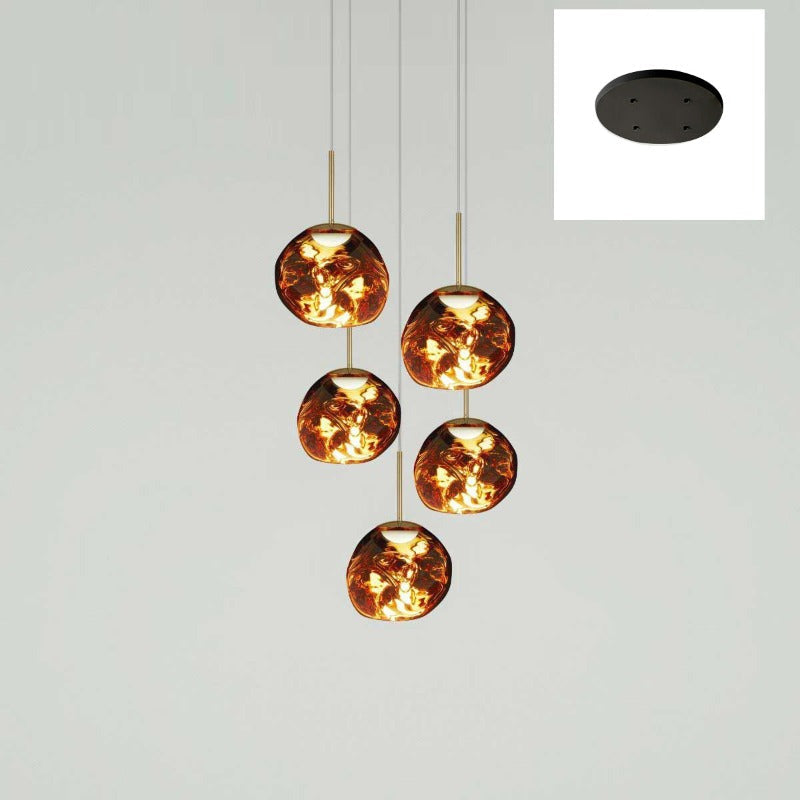 Meervlamige Hanglamp | Sculpturaal Melt Ontwerp