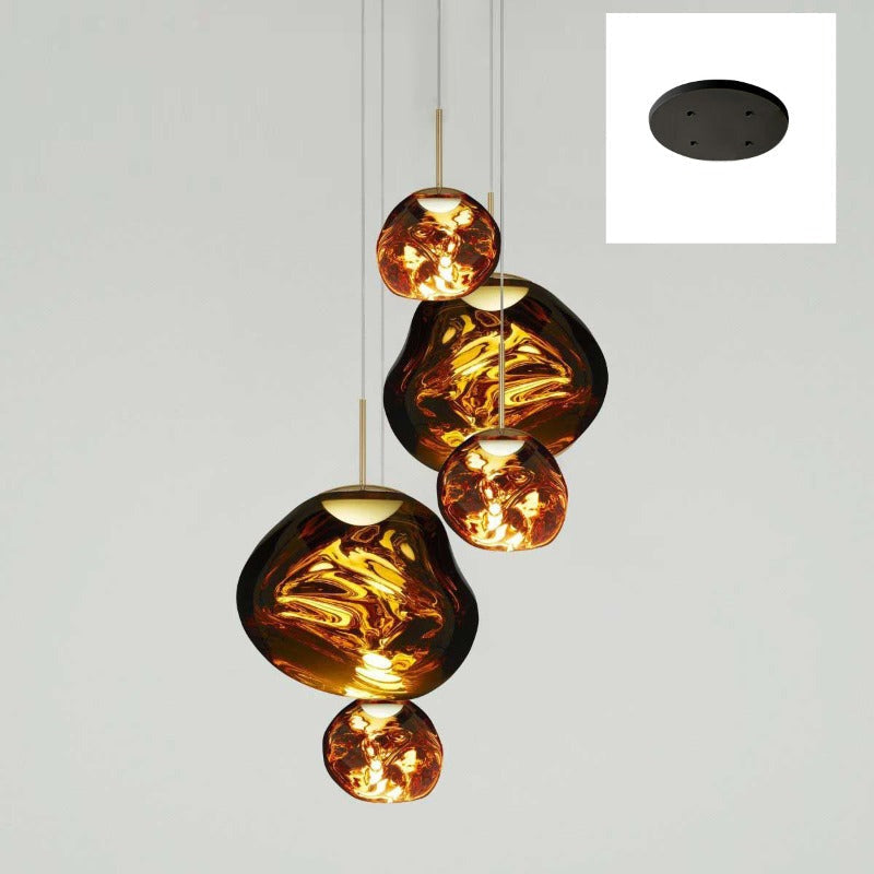 Meervlamige Hanglamp | Sculpturaal Melt Ontwerp