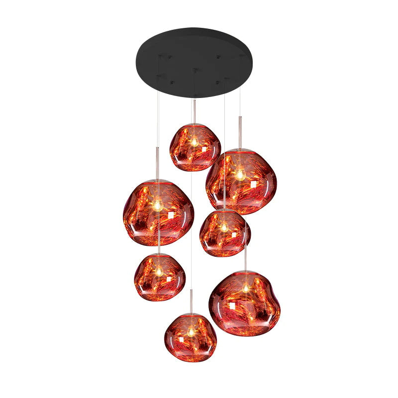 Meervlamige Hanglamp | Sculpturaal Melt Ontwerp