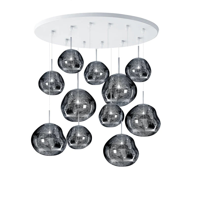 Meervlamige Hanglamp | Sculpturaal Melt Ontwerp