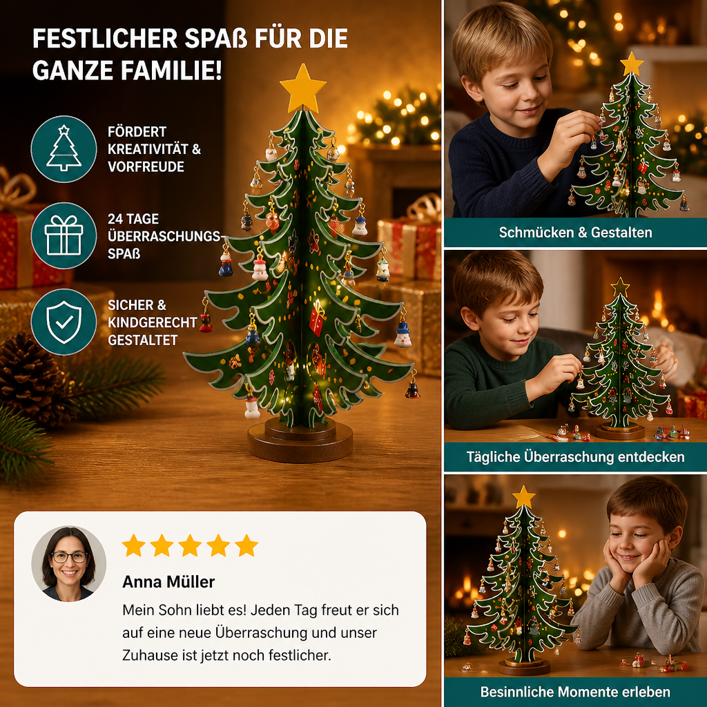 Mini Kerstboomversieringen Adventskalender – 24 Dagen Vol Kerstverrassingen