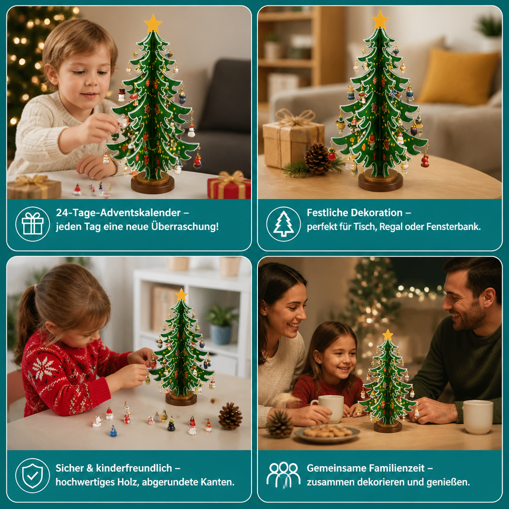 Mini Kerstboomversieringen Adventskalender – 24 Dagen Vol Kerstverrassingen