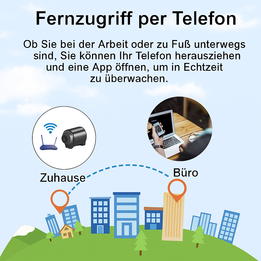 Mini Bewakingscamera WLAN Nachtzicht Bewegingsdetectie