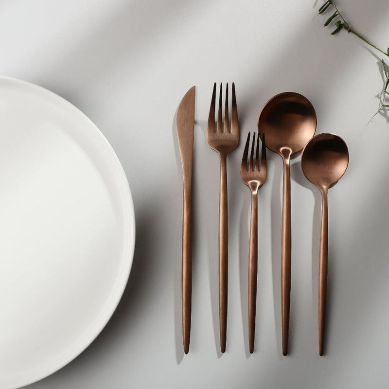 Minimalistisch Roestvrij Staal Bestek Elegante Eenvoud
