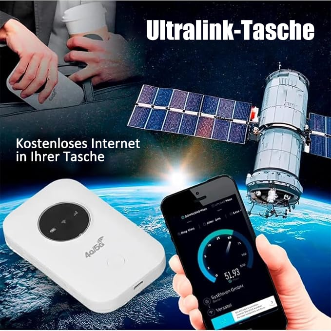 Mobiele WLAN Router | 4G LTE Hotspot | Snel & Draagbaar | NetLink