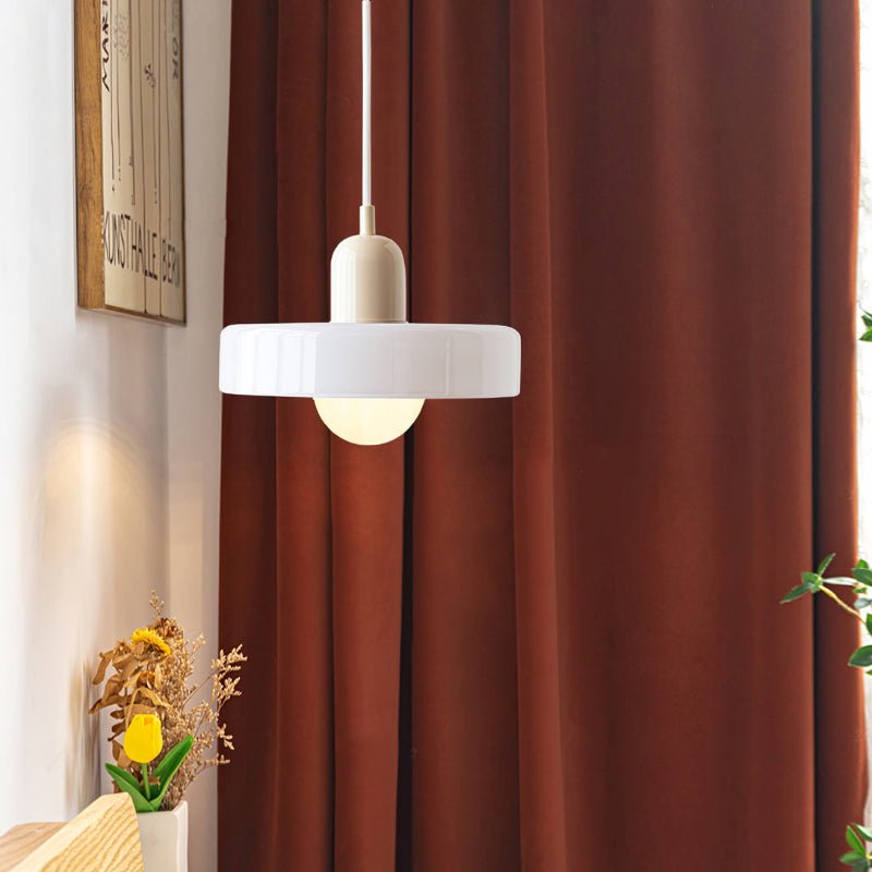 Bauhaus Gekleurde Glazen Hanglamp voor Moderne Interieurs