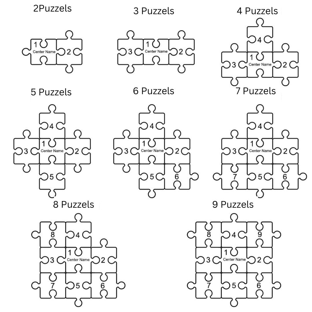 Family Puzzel | Jij ben ons verbindende puzzelstuk | Gegraveerde kunst