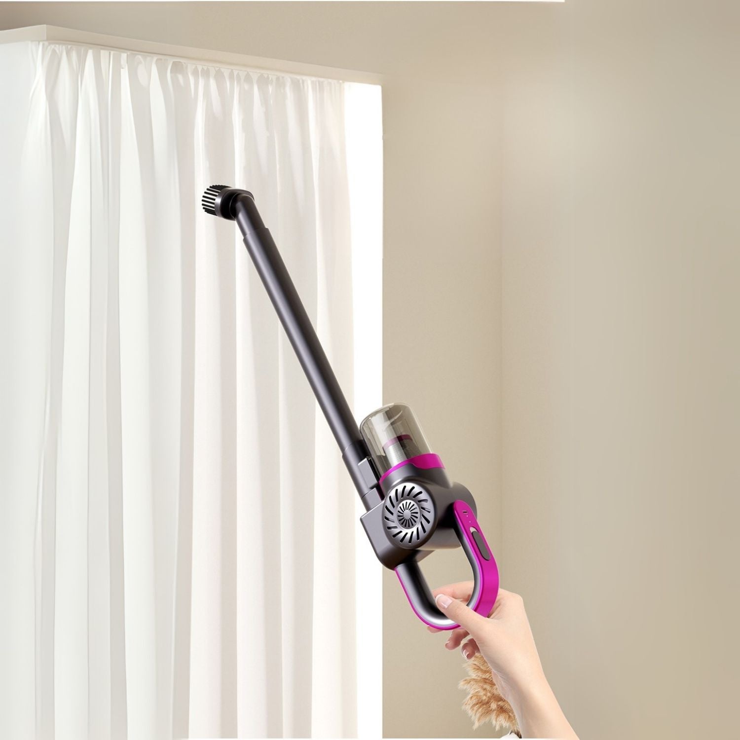 ReinClean MopVac™ | Draadloze stofzuiger met krachtige zuigkracht & effectieve mijtenverwijdering!