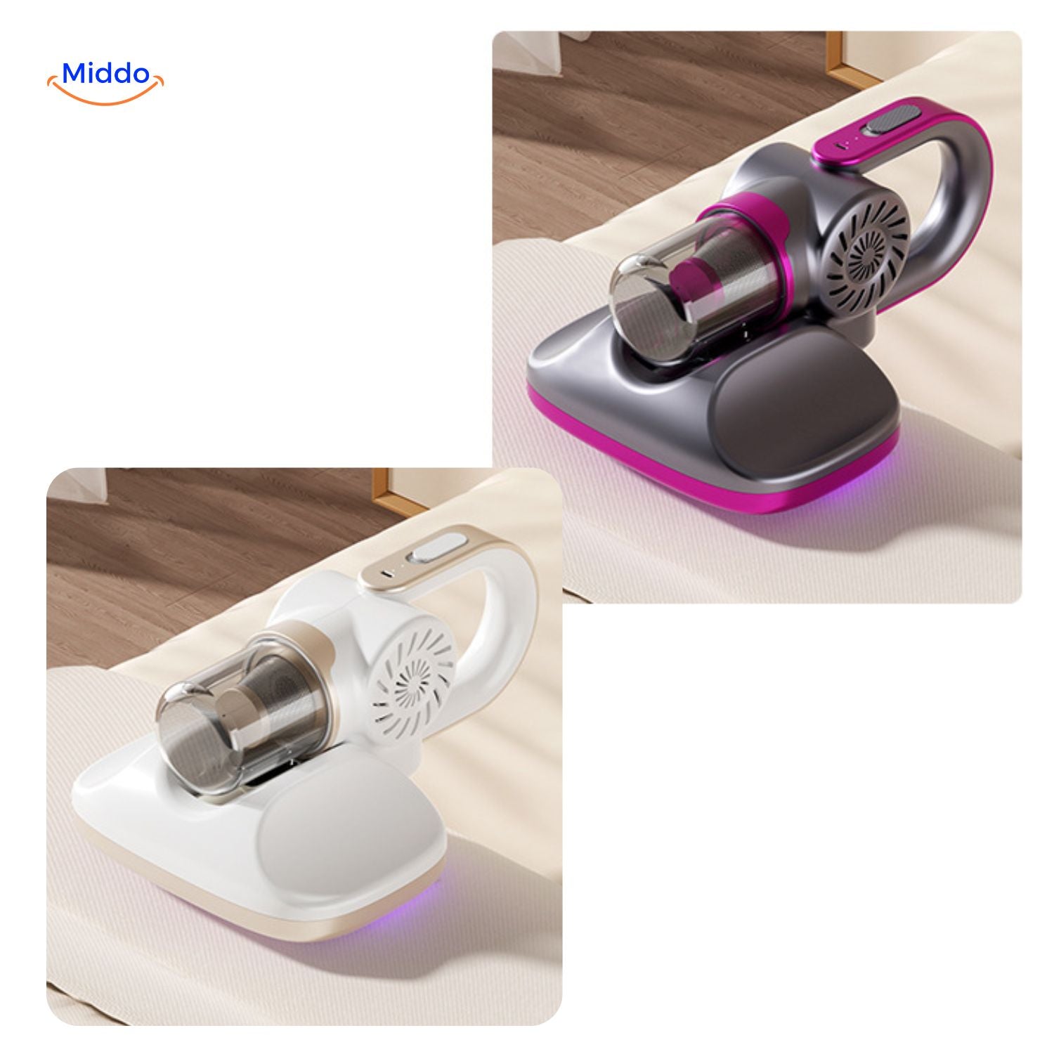 ReinClean MopVac™ | Draadloze stofzuiger met krachtige zuigkracht & effectieve mijtenverwijdering!