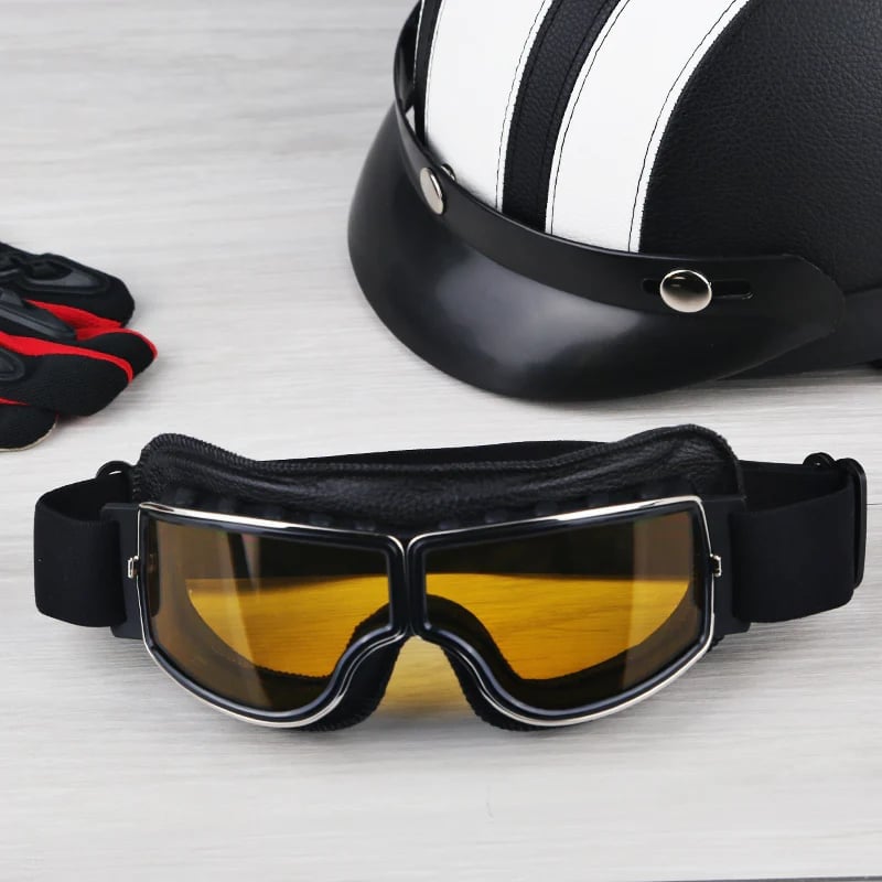 Motorbril | UV-bescherming | Schokbestendig & Verstelbaar | RetroGoggles