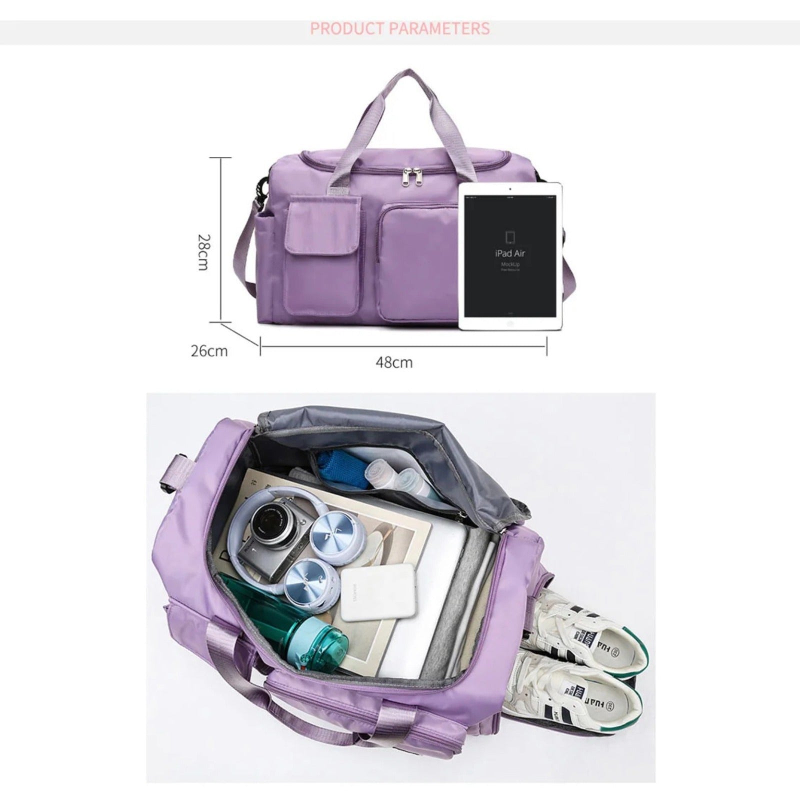 Sandsberg | Reisetasche Sport-Duffle | Mehrere Fächer mit Schuhfach