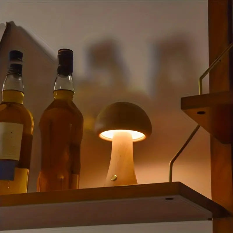 Mushglow | Unieke draadloze paddenstoel lamp