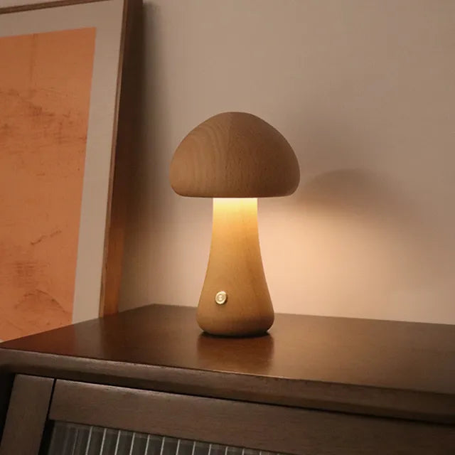 Mushglow | Unieke draadloze paddenstoel lamp