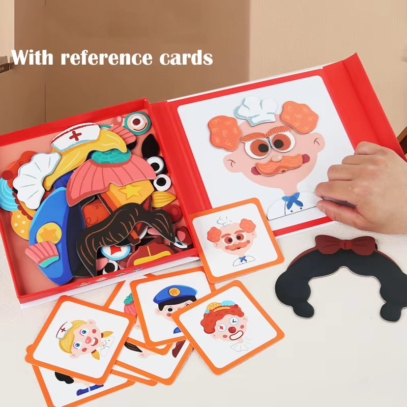 Pedagogisch Gezichtsuitdrukking Leer Puzzel voor Kinderen