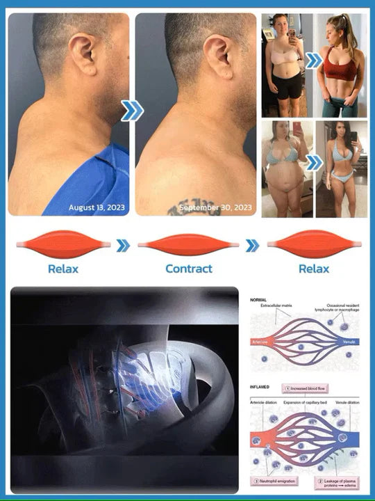 Nackenmassagegerät | Ultraschall Lymphdrainage | Draadloze Massagehulp | Vitalize