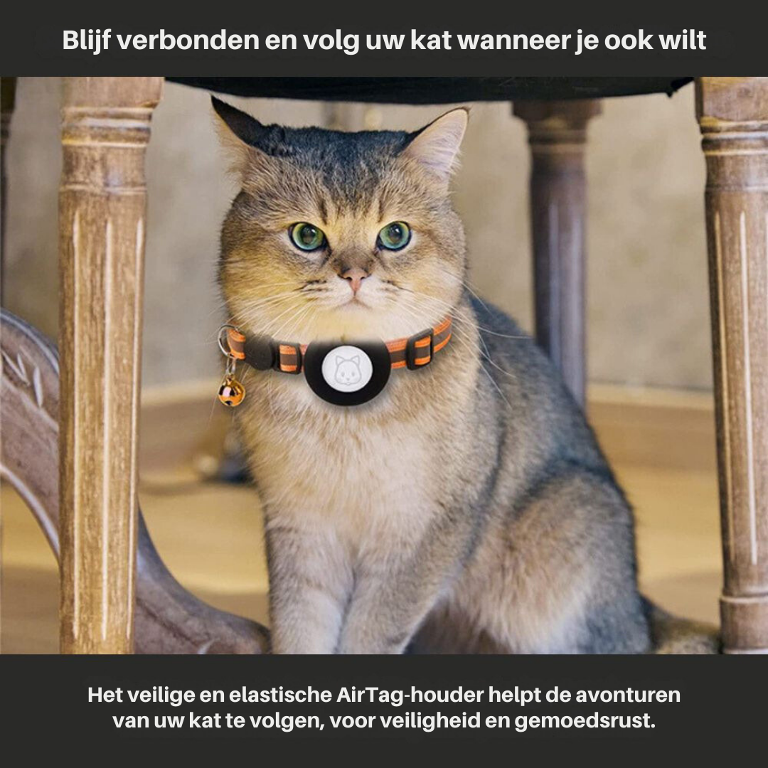 Kat GPS Tracker Halsband met Snelsluiting en Reflectief Ontwerp voor Verbeterde Nachtzichtbaarheid