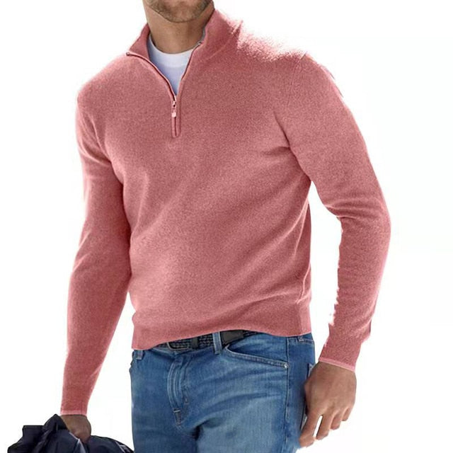 Merino Herenpullover met V-hals - Herfstmagie Torino