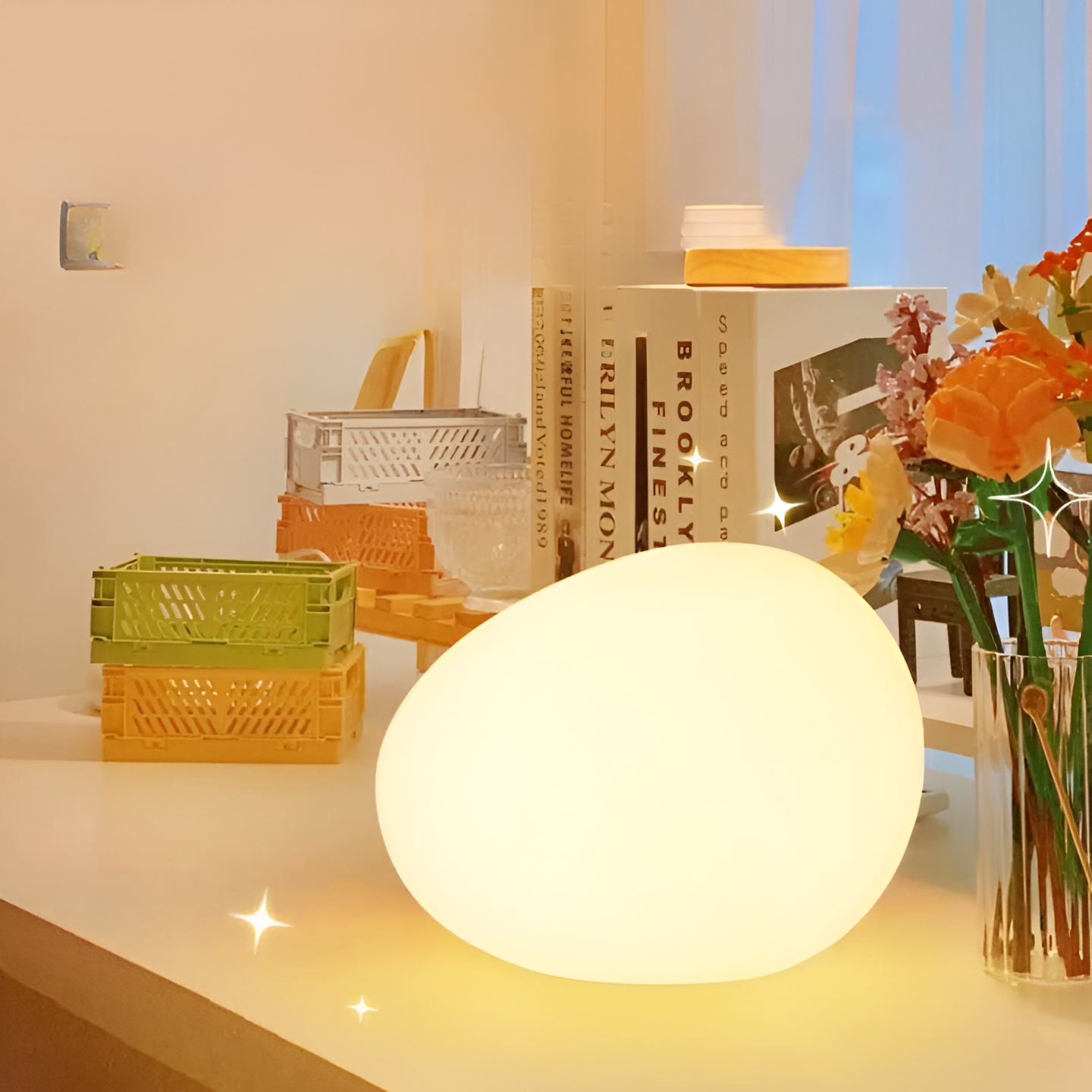 Noordse Steenvormige LED Tafellamp 1-Licht