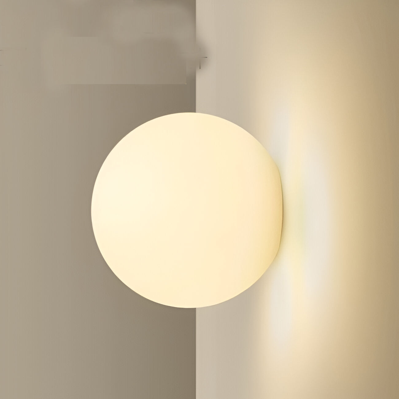 Minimalistische Ronde Glas-Wandlamp LED 1-Licht