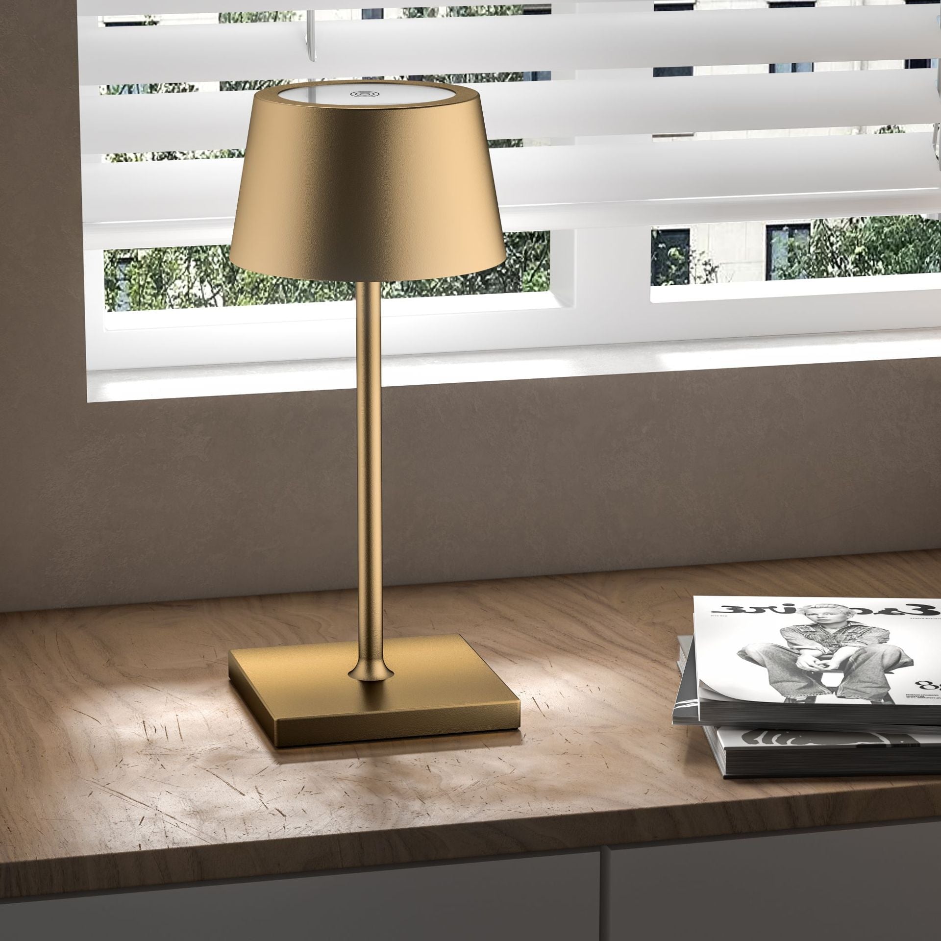 Draadloze Oplaadbare USB Tafellamp Modern Design