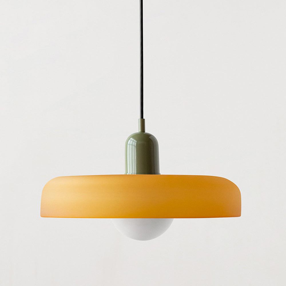 Bauhaus Hanglamp in Gekleurd Glas