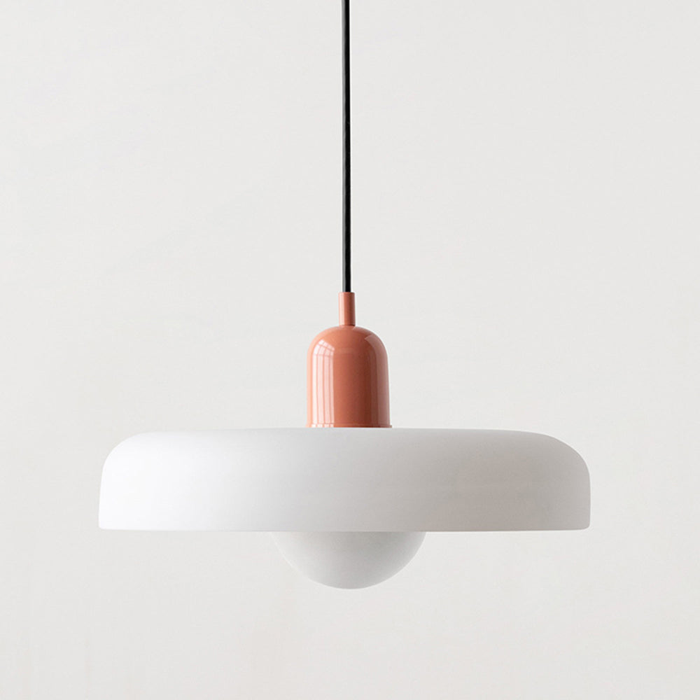Bauhaus Hanglamp in Gekleurd Glas