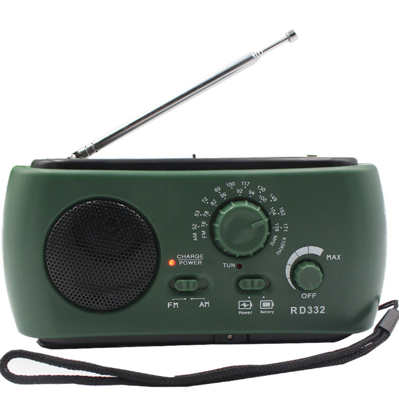Draagbare Noodradio met AM/FM/NOAA, USB-lader, LED-zaklamp, Waterbestendig voor Kamperen en Buitenactiviteiten