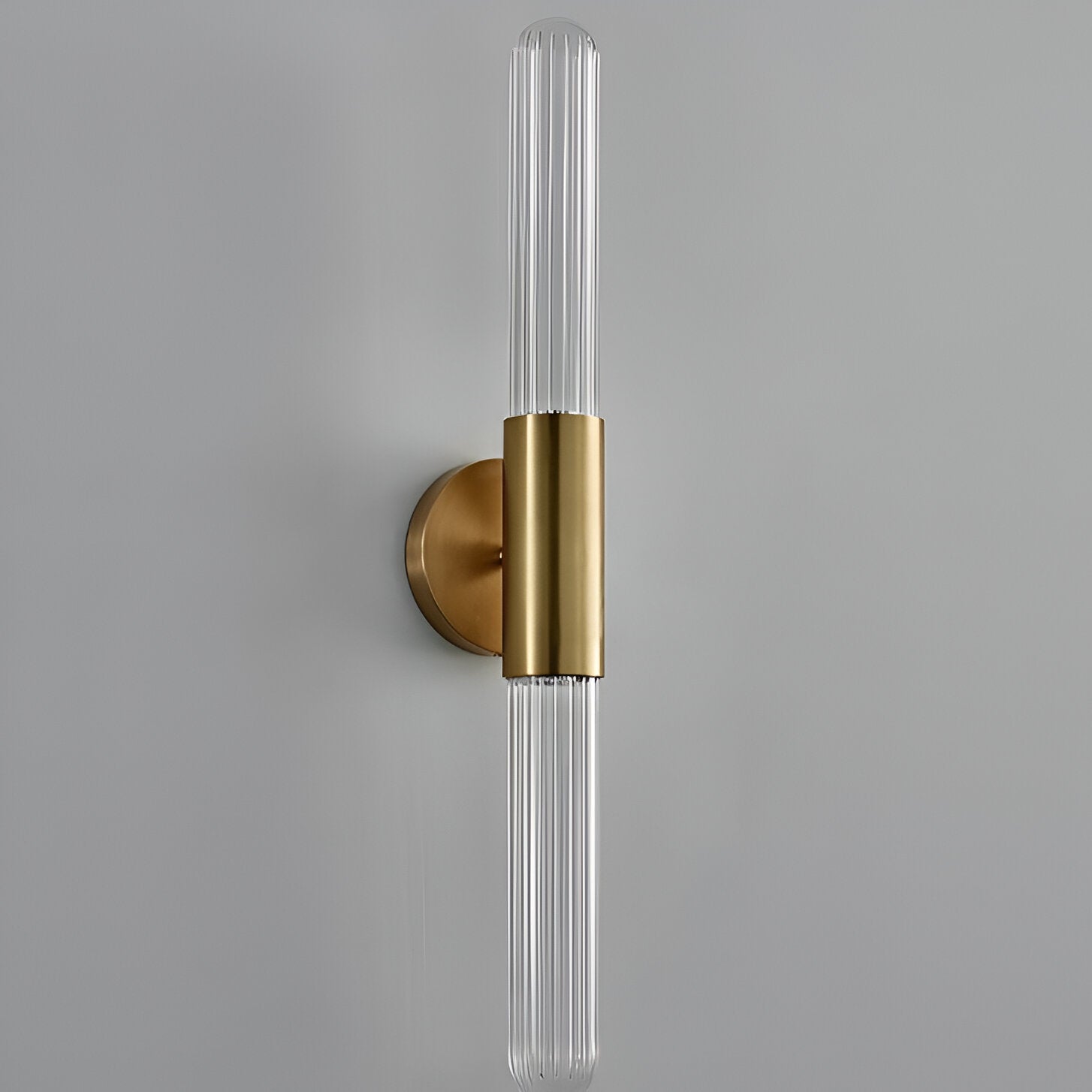 Nordic Water-Ripple Glas Messing Wandlamp LED 1-Licht