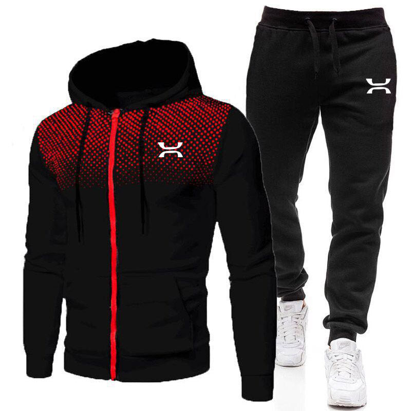 Heren Sportanzug met ademende hoodie en comfortabele joggingbroeken Heidi-Mode
