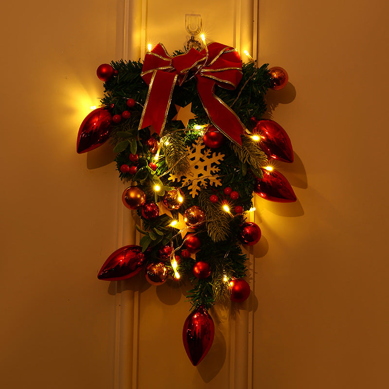 Feestelijke Kerstkrans – Decoratieve Kerstversiering voor Deur en Muur