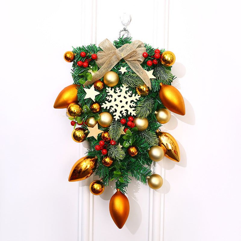 Feestelijke Kerstkrans – Decoratieve Kerstversiering voor Deur en Muur