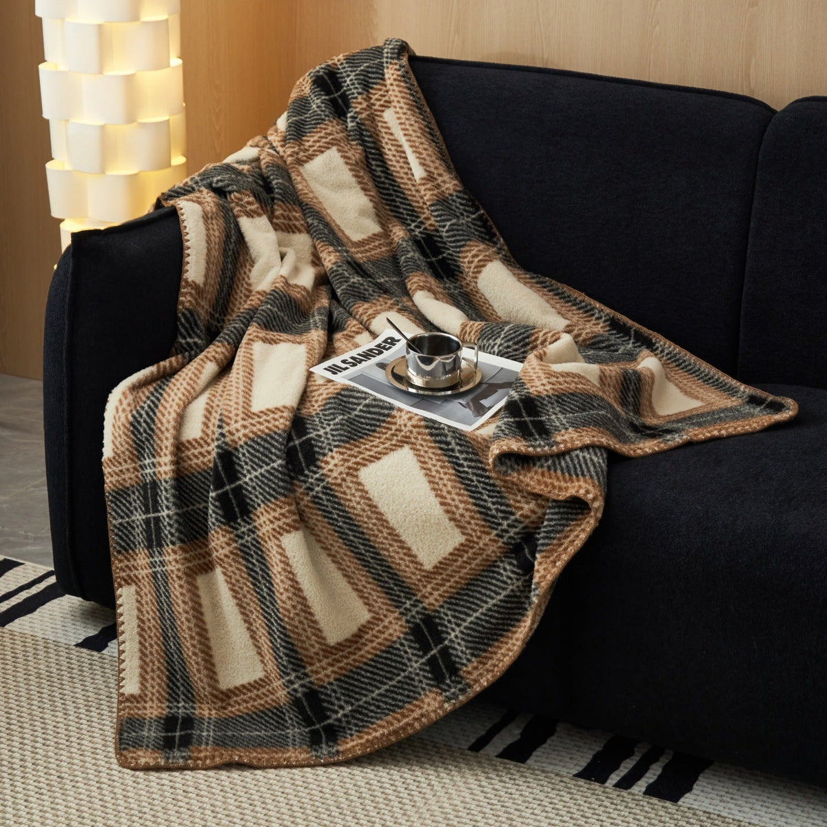 Zachte Fleece Plaid Deken – Warme en Decoratieve Bankdeken