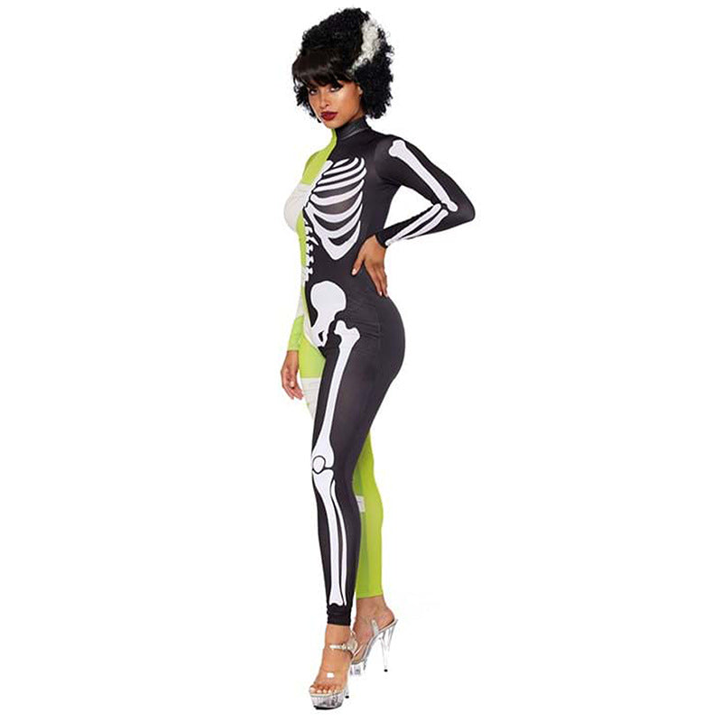 Halloween Kostuum Jumpsuit | Skelet Mummy Lange Mouwen