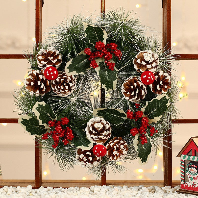 Kerstkrans van Jute – Rustieke Kerstdecoratie voor Deur en Muur