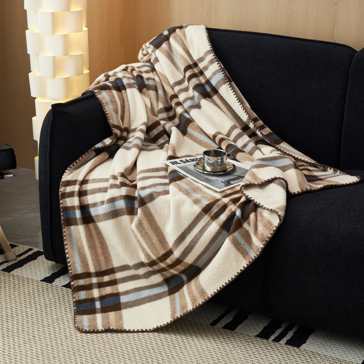 Zachte Fleece Plaid Deken – Warme en Decoratieve Bankdeken