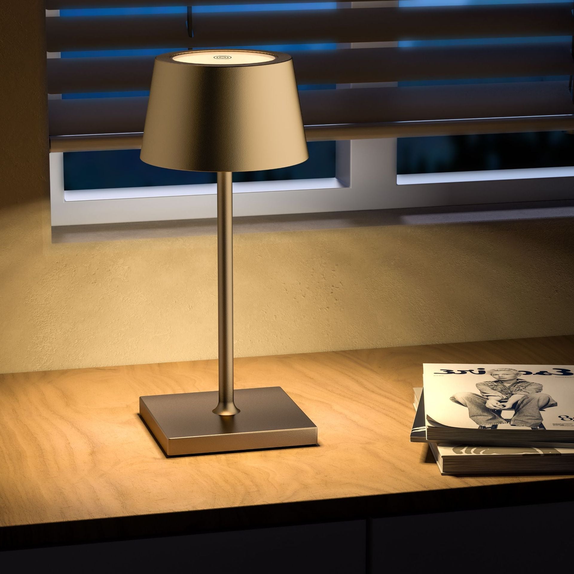 Draadloze Oplaadbare USB Tafellamp Modern Design