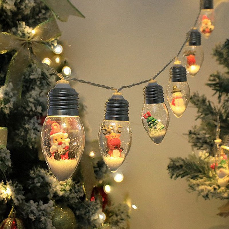 LED Kerstverlichting met Kerstfiguren – Decoratieve Lichtslinger voor de Kerstboom
