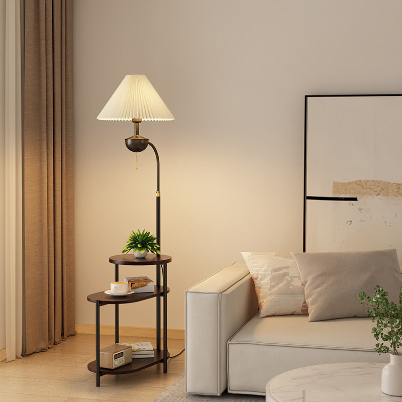 Vloerlamp met Bijzettafel – Ruimtebesparende Designlamp voor de Woonkamer