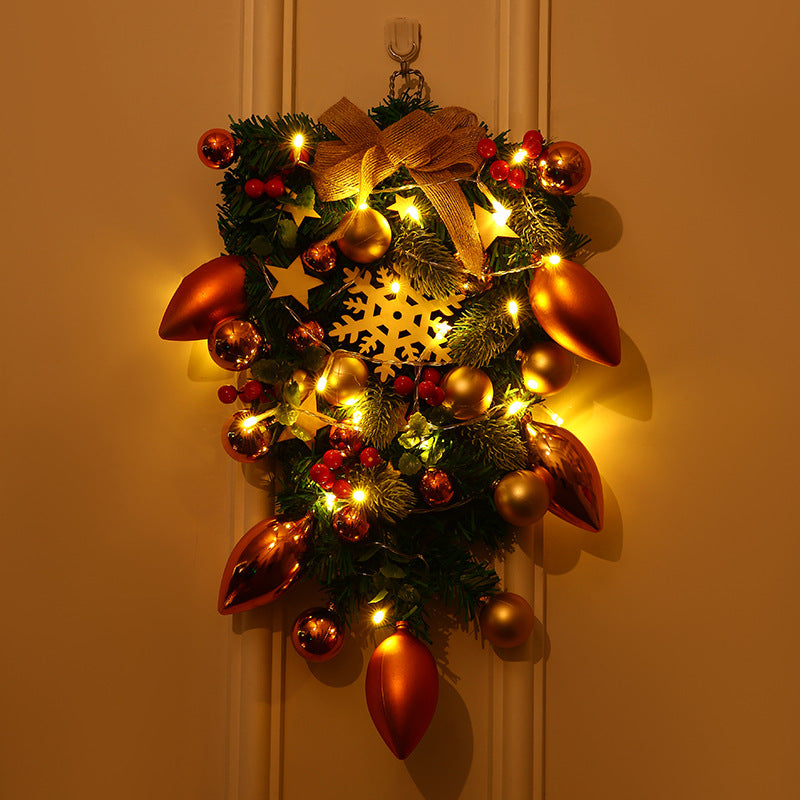 Feestelijke Kerstkrans – Decoratieve Kerstversiering voor Deur en Muur
